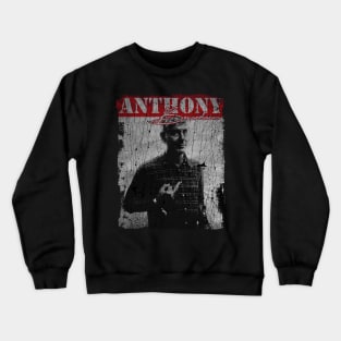 TEXTURE ART - Anthony Bourdain middle finger Crewneck Sweatshirt